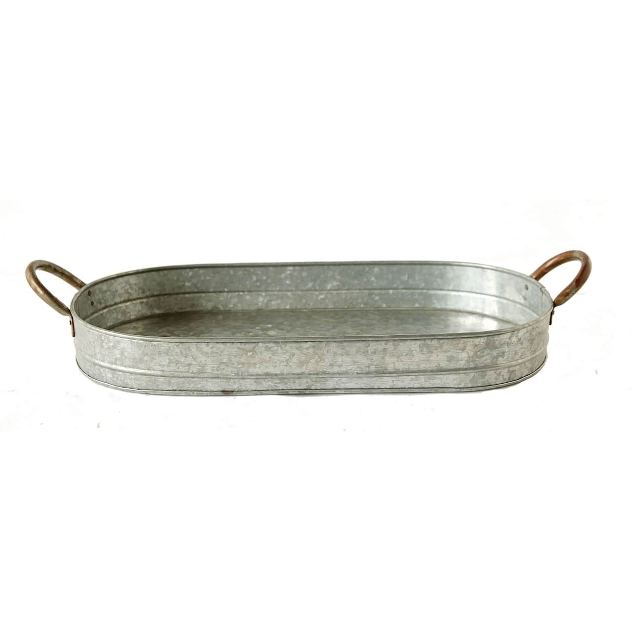 Hello Honey® Galvanized Iron Tray with Ear Handles